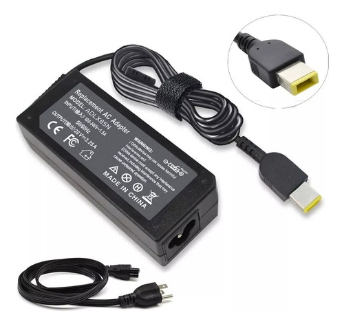 CARGADOR PORTATIL LENOVO 20V 2.25 AMP USB HOMOLOGADO
