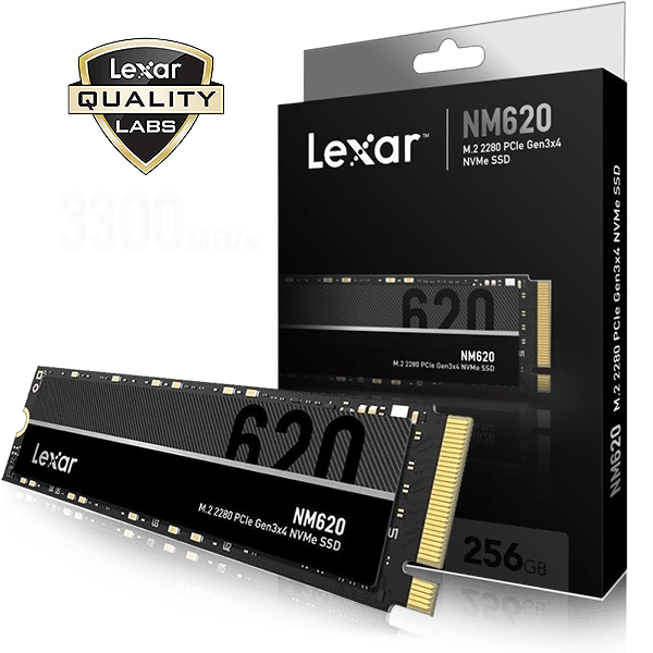 SSD M.2 NVME 256GB LEXAR NM620 MODELO: LNM620X256G-RNNNG