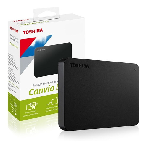Disco Externo Toshiba Canvio Basics 1TB 3.0, Black