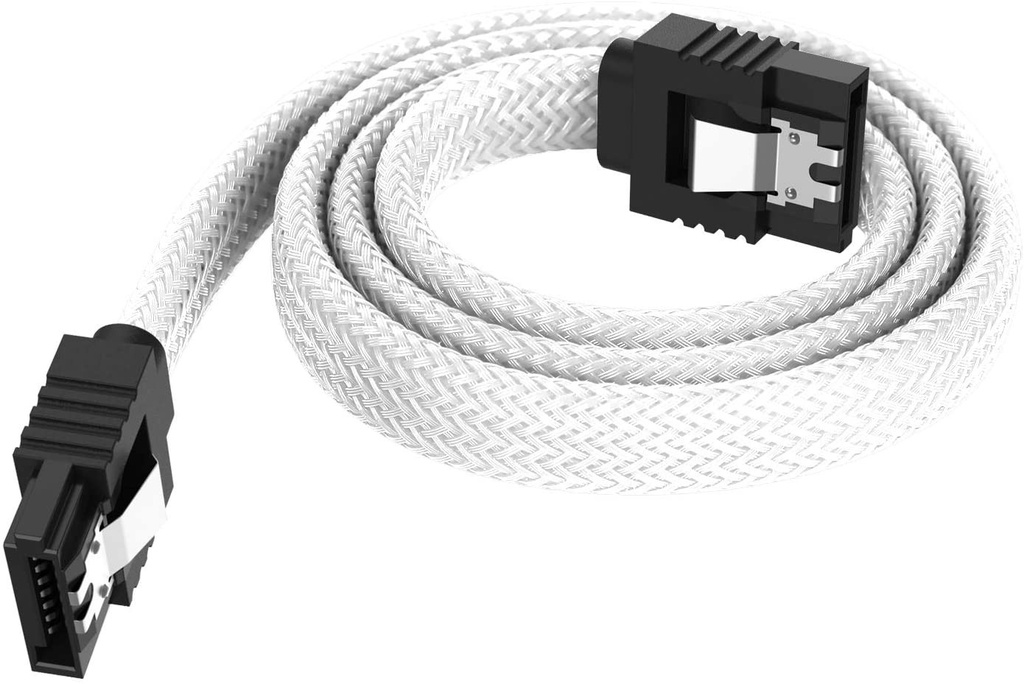 Cable Sata III Recto Qivynsry 18 pulgadas Blanco