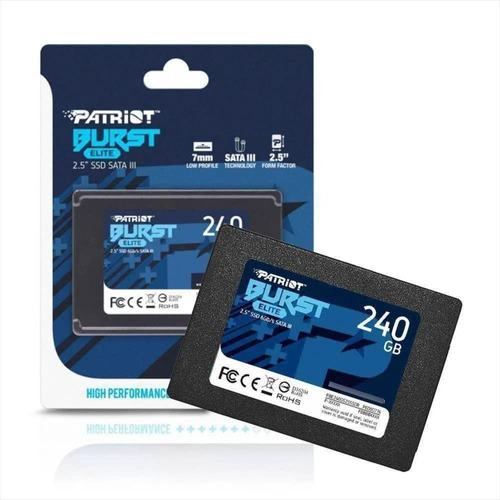 SSD 240GB PATRIOT BURST MODELO:PBE240GS25SSDR