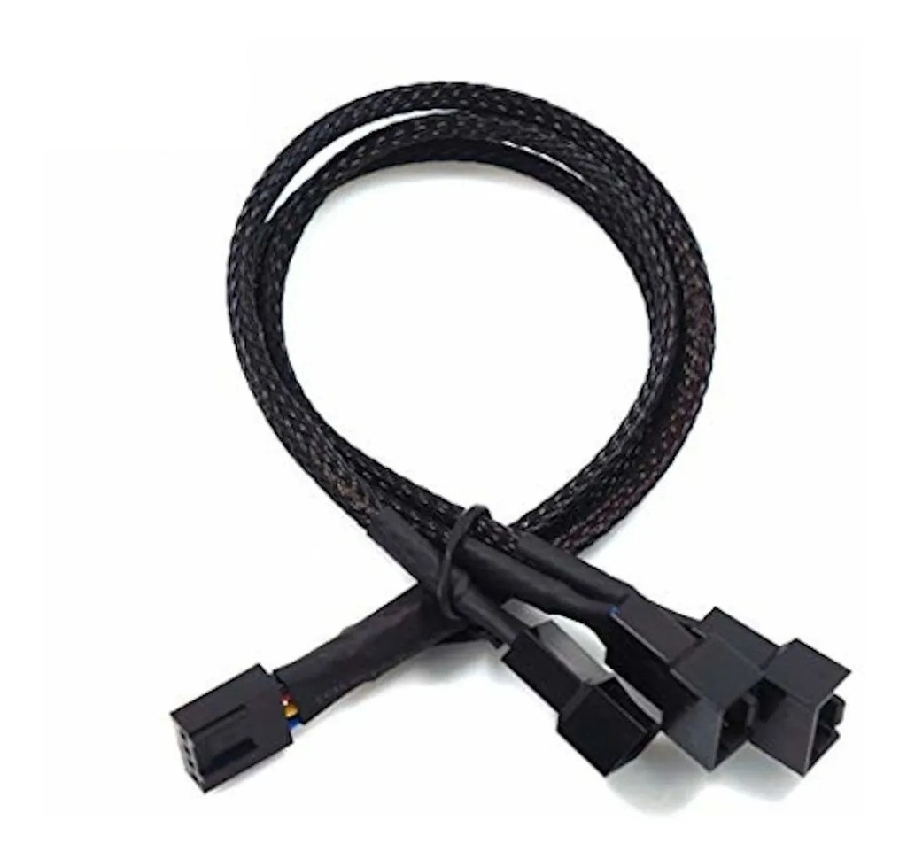 Cable Adaptador Pwm 4 Pines, Splitter Cooler Para 3 Ventiladores