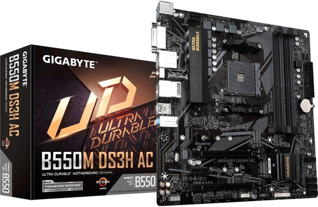 BOARD B550M DS3H AC WIFI GIGABYTE AMD AM4