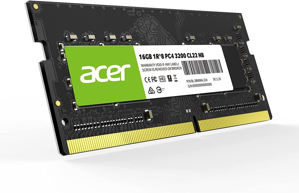 RAM PORTATIL DDR4 16GB (1X16GB) 3200MHZ SD100 ACER