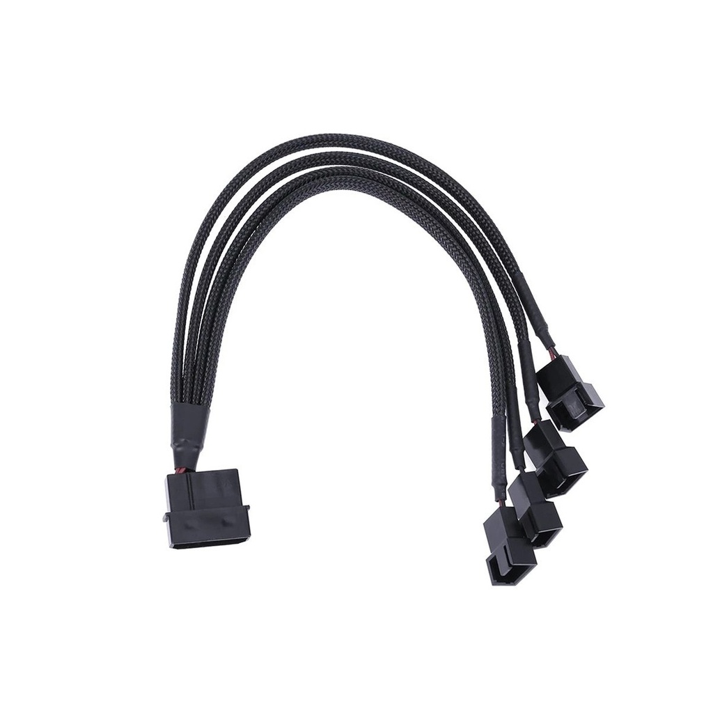 Cable adaptador de extensión de ventilador de 1 a 2 vías - 2x 3 pines/4 pines PWM macho