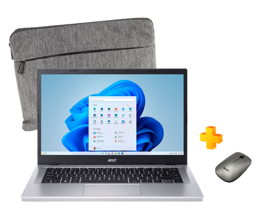 PORTATIL ACER A314-36P INTEL CORE I3 N305 12GN/8GB DDR5/SSD 512GB/FHD 14" (incluye funda y mouse)