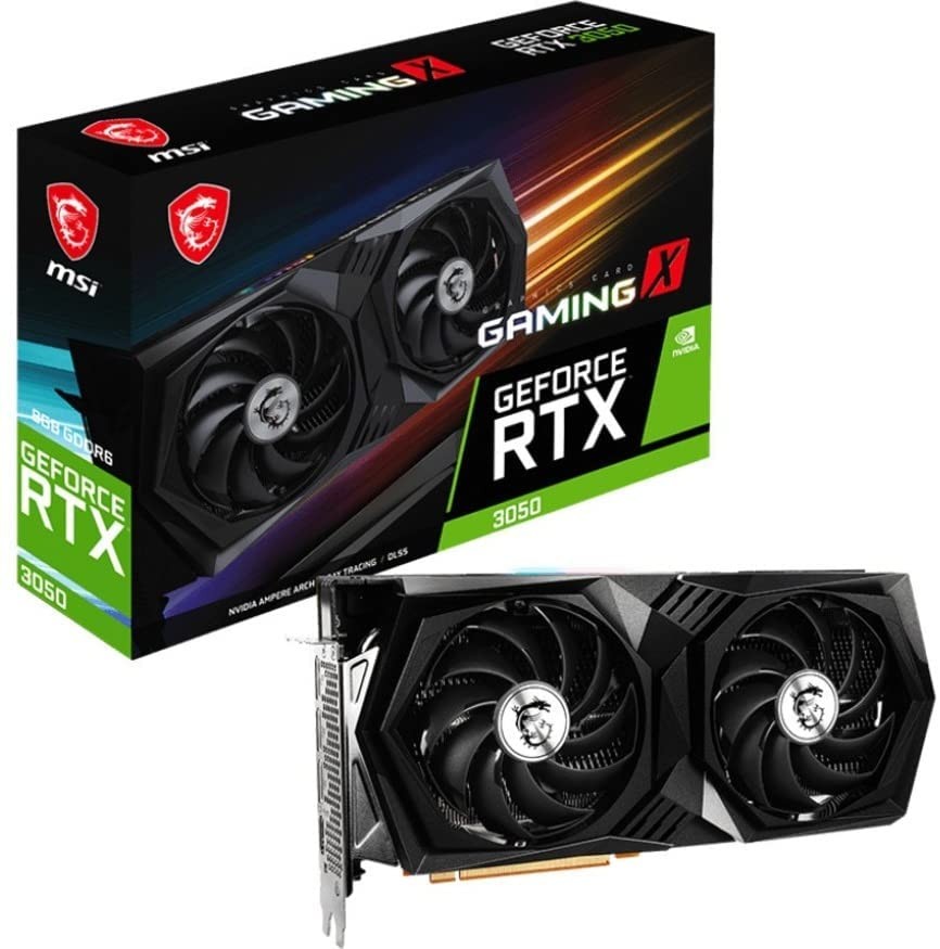 TARJETA VIDEO NVIDIA GEFORCE 8GB RTX 3050 GAMING X MSI