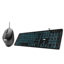 COMBO TECLADO MOUSE POWER GROUP NC-901 ALAMBRICO RETROILUMINADO