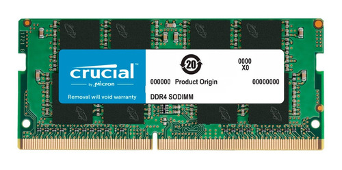 RAM PORTATIL DDR4 8GB 2666MHZ CRUCIAL