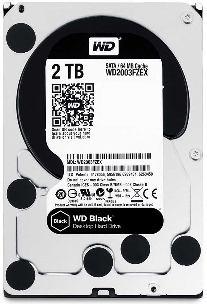 D.D PC 2TB SATA WESTER DIGITAL MODELO: WD2003FZEX-00SRLA0