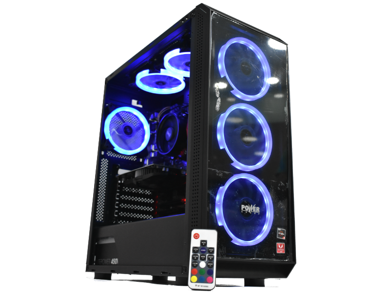 Chasis Power Group CL-Y1 / 6 Ventiladores ARGB + Controladora /Fuente 600W 80P Bronce