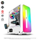 CHASIS JYR JX118 GAMER BLANCO ZERO PRO 3 COOLERS ARGB