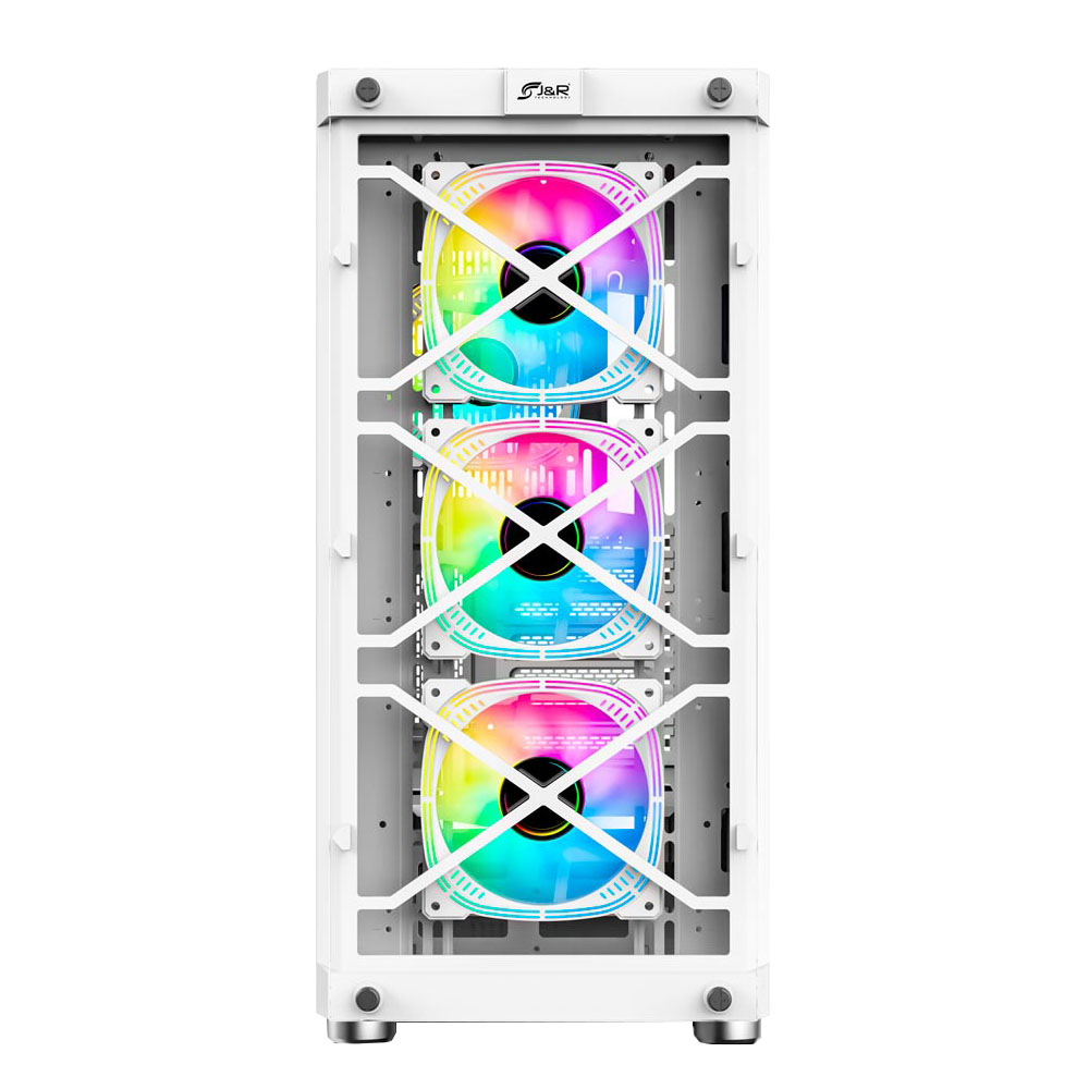 CHASIS JYR JX110 BLANCO ULTIMATE GAMER PRO 4 COOLERS ARGB