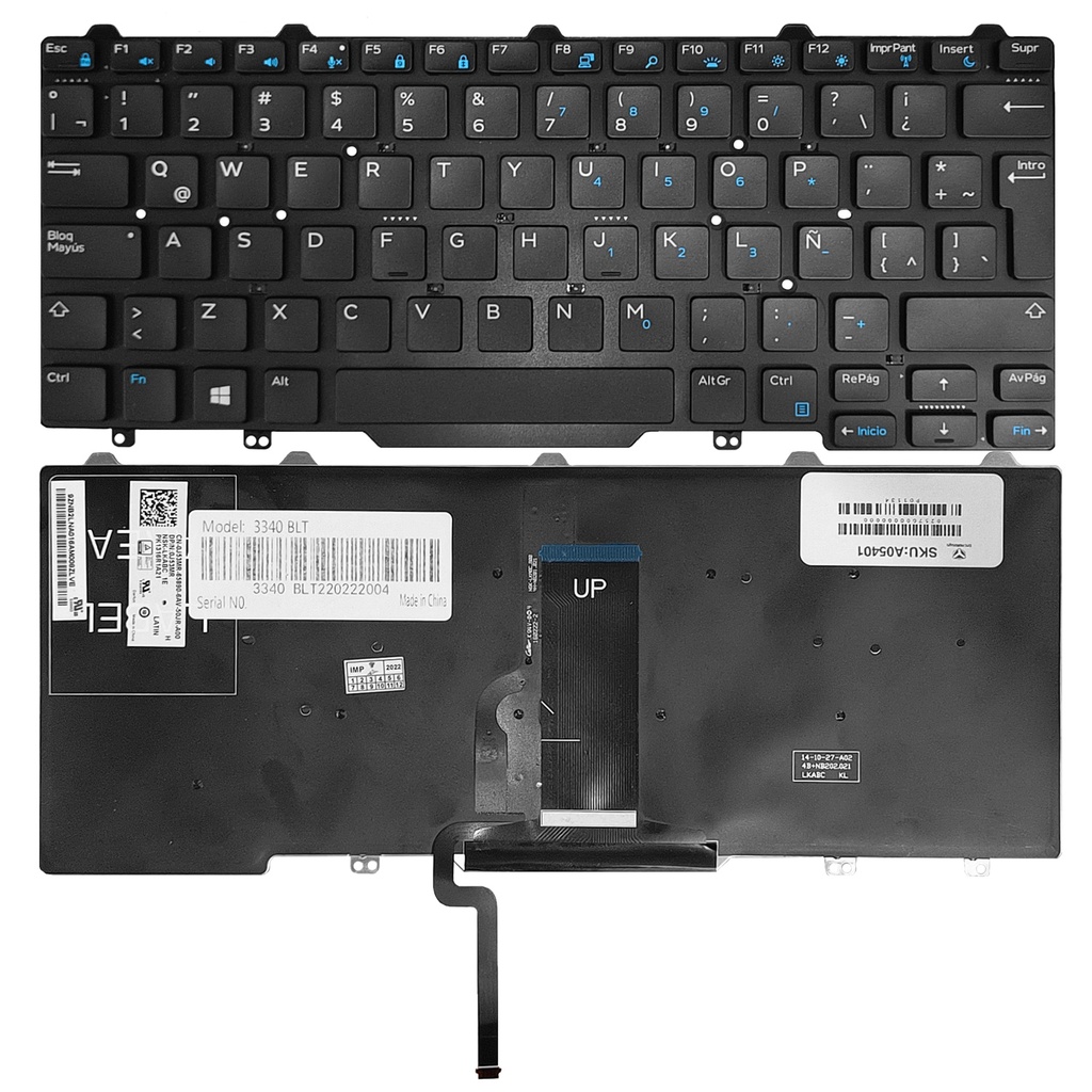 Teclado Dell Latitude 3340 3350 E7450 E7470 E5450 E5470 E7480