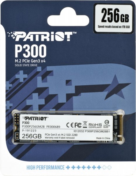 SSD M.2 NVME 256GB PATRIOT P300