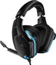 Audífonos gamer Logitech G Series G635 negro con luz rgb LED