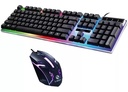 Combo Teclado Mouse Gamer USB Mod: F92 Con Luz Multicolor