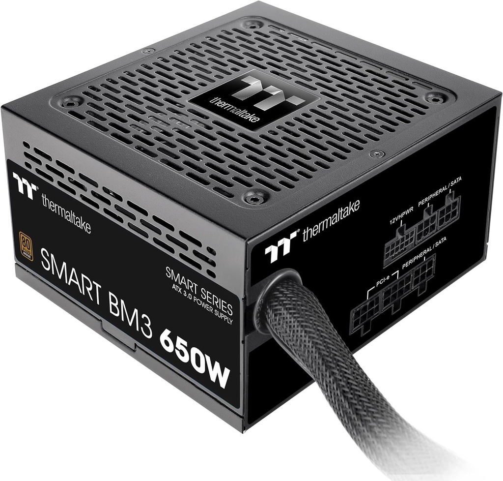 Thermaltake Smart BX3 650W 80Plus Bronze ATX 3.0 y PCIE 5.0 Ready Fuente de alimentación semimodular