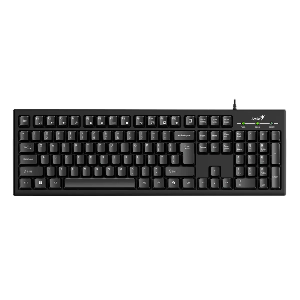 Teclado Genius Smart KB-100 USB Negro Resistente a Liquidos