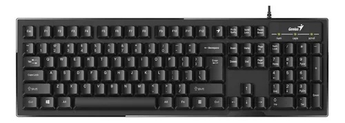 Teclado Genius Smart KB-102 USB Negro Resistente a Liquidos