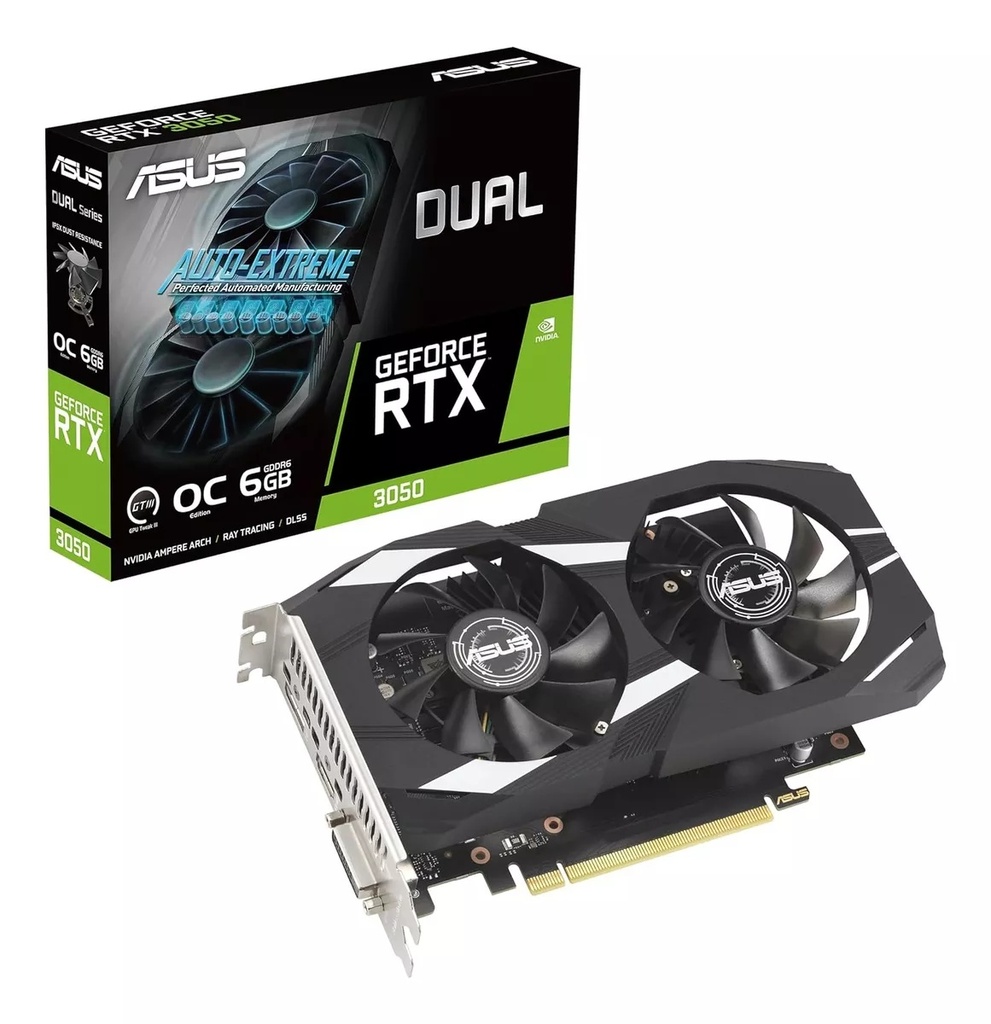 Tarjeta Gráfica ASUS Dual Nvidia Geforce Rtx 3050 6gb Oc Pcie 4.0
