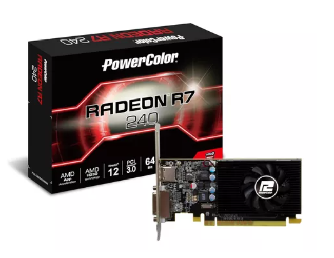 TARJETA DE VIDEO POWER COLOR RADEON R7 240 2GB dvi/hdmi