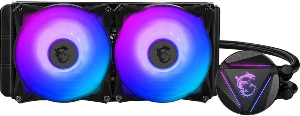 REFRIGERACION MSI 280R V2 AIO Enfriador líquido de CPU - Cabezal de bloque ARGB giratorio
