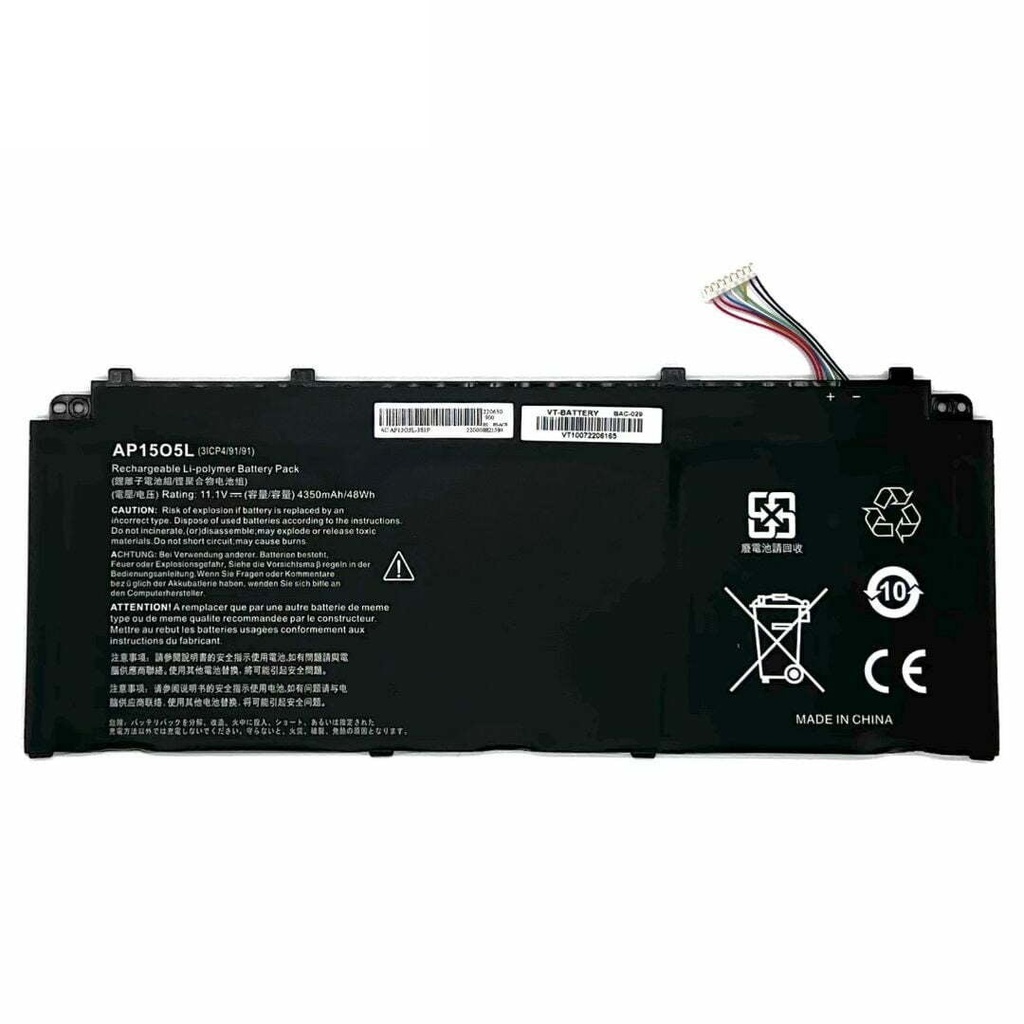 Batería Acer AP1505L SPIN S 13 S5-371 S5-371-52JR 767P S5-371-7278 AP1503K