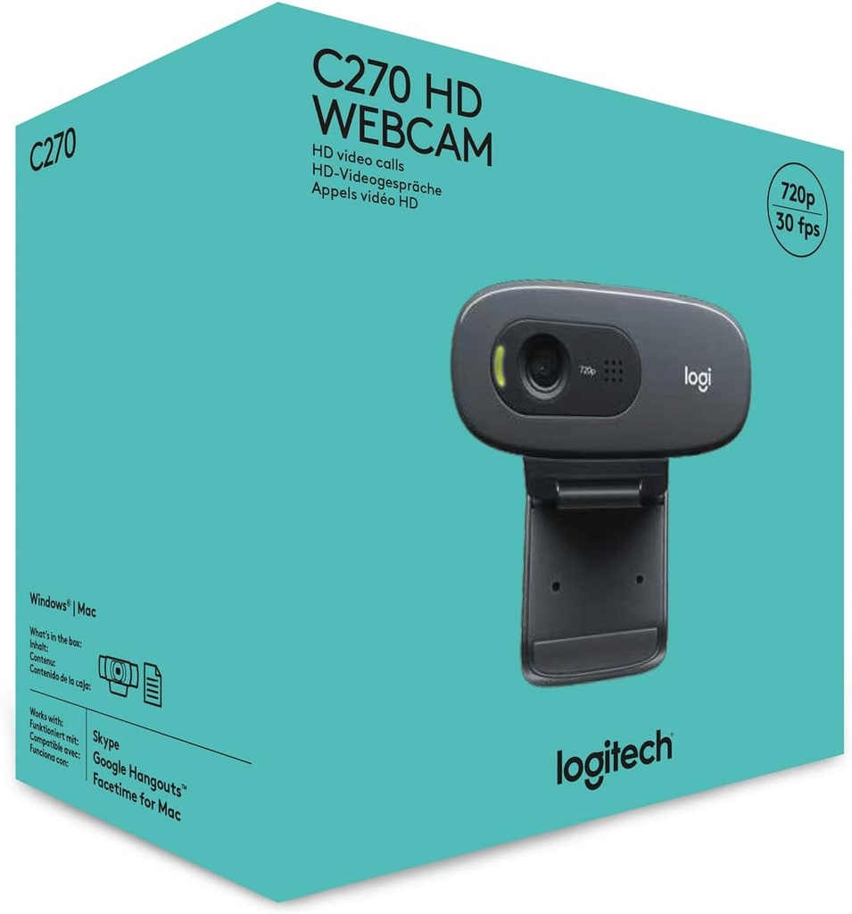 CAMARA LOGITECH C270 720P 30FPS