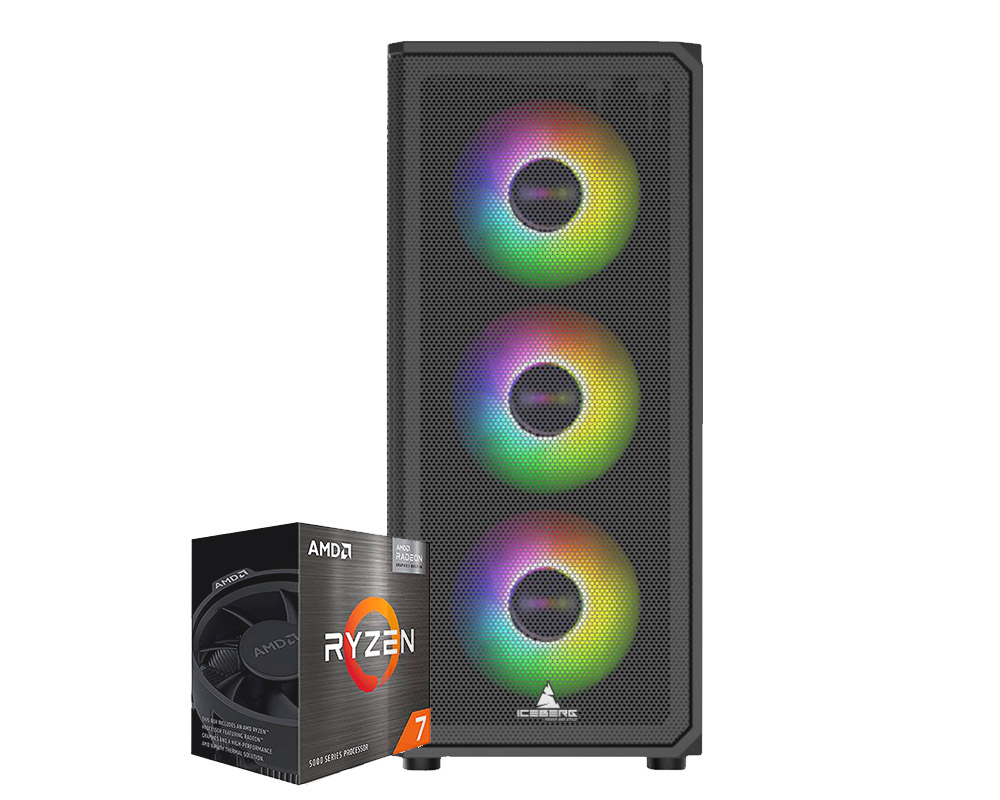 CPU ICEBERG NEGRA RYZEN 7 5700G/32GB RAM/M.2 NVME 512GB