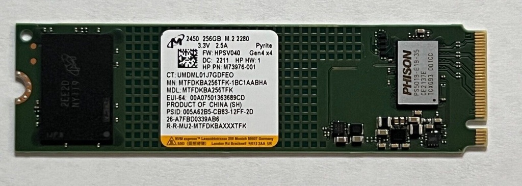 Disco SSD M.2 NVME 256GB(Open Box) Varias Marcas