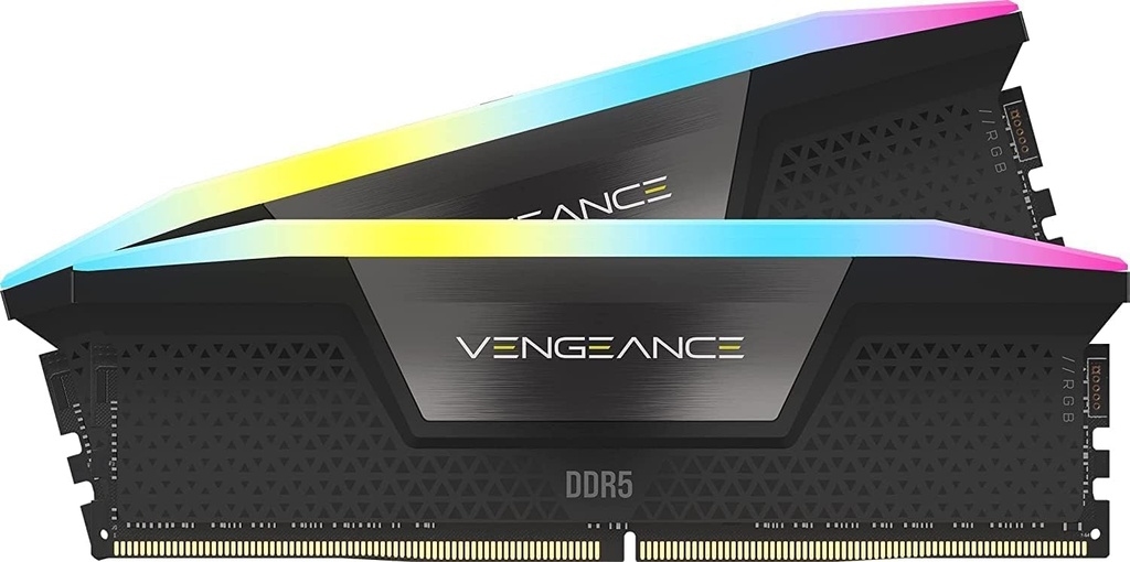 KIT MEMORIA RAM CORSAIR VENGEANCE RGB DDR5 32GB (2x16 GB) 6400MHZ INTEL