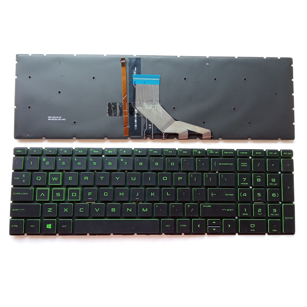 Teclado Hp Gaming 15-cx 15-cx000 15-cx0001 LETRAS VERDES