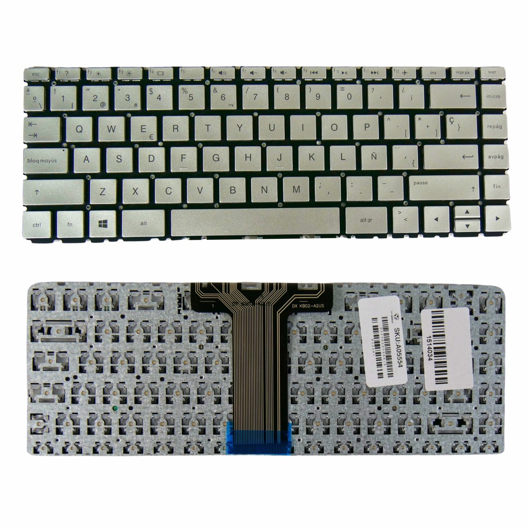 TECLADO HP 14-BS 14-BP 14-BW 14-CF 14-CK 14-BK 14-DK  PLATEADO
