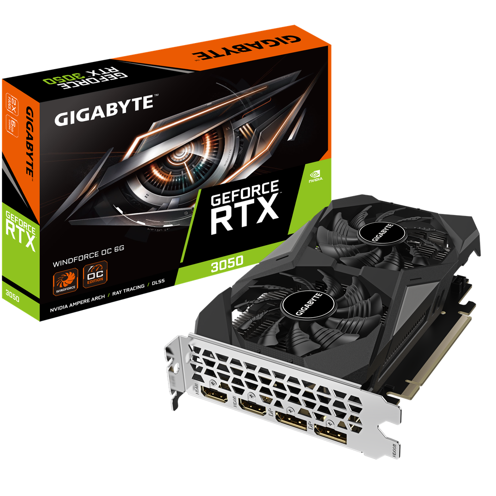 Tarjeta Video RTX 3050 WINDFORCE OC 6GB GIGABYTE