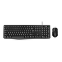 Kit de teclado y mouse Alámbrico Genius KM-170 Negro