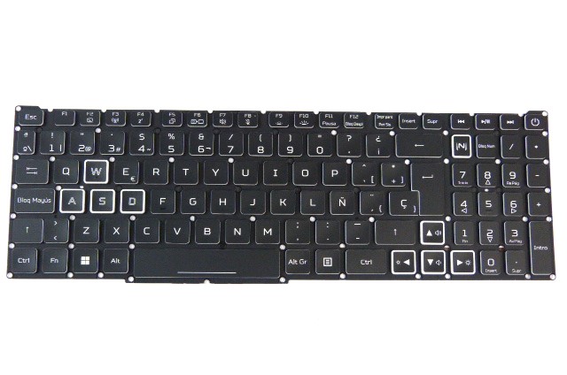 TECLADO PORTATIL ACER NITRO 5 AN515-58 AN515-56 AN515-57 AN515-54 AN515-46 AN517-42 AN517-55 N22C1 N20C1