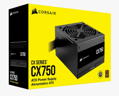 FUENTE DE PODER CORSAIR 750W CX750 80 PLUS BRONZE