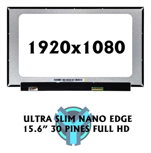 PANTALLA PORTATIL LED ULTRA SLIM 15.6 PUL 30 PINES NANO EDGE FULL HD SIN SOPORTES