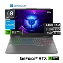 PORTATIL REF LOQ 15IAX9E INTEL CORE I5 12450HX / RAM 8GB / SSD 512GB / 15 PULG FHD 144HZ / RTX 3050 6GB DDR6 / WIN 11 HOME