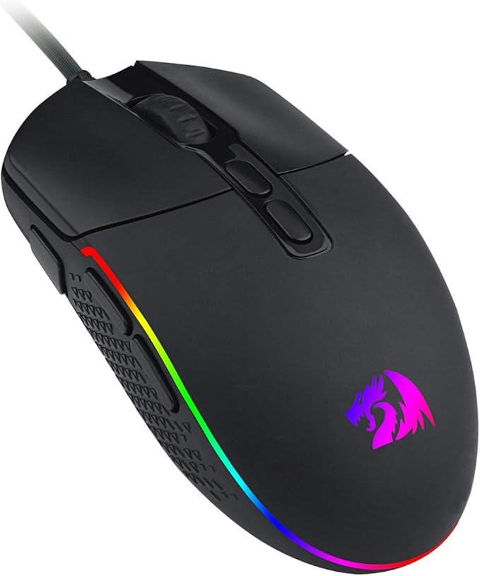 Mouse Redragon M719 Antonium RGB Gaming Mouse, 10,000 DPI Ratones ópticos con cable con 8 botones programables