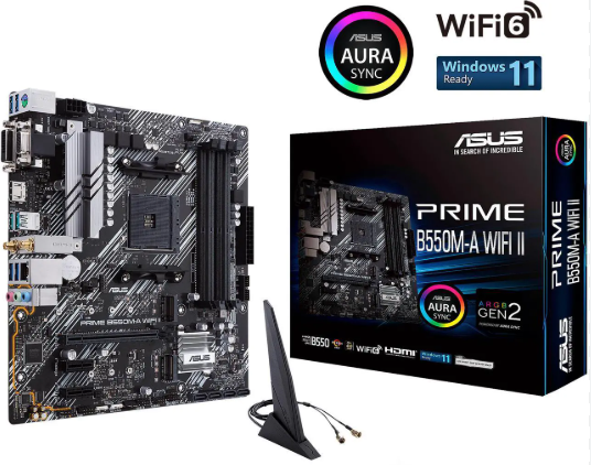 BOARD ASUS PRIME B550M-A WIFI II Socket AM4 Micro ATX