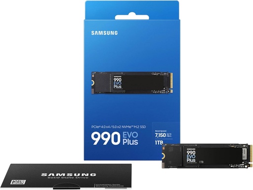 [AEVO1] Disco SSD M.2 1TB SAMSUNG 990 EVO Plus Gen 4.0 Vel 7250 MB/s