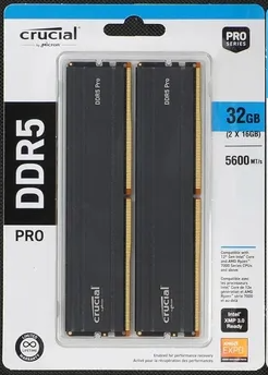 [ACP56] KIT MEMORIA RAM CRUCIAL Pro 32GB DDR5 5600MHZ