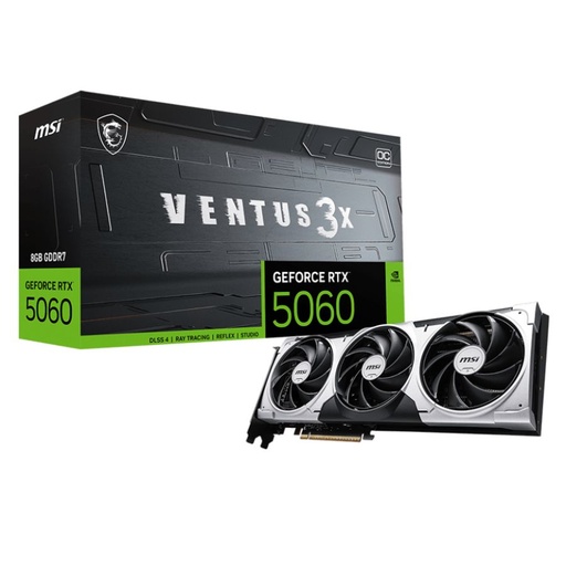 [A85236] TARJETA DE VIDEO GEFORCE RTX 5060 8GB MSI VENTUS 3X OC
