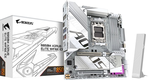 [AURO14] BOARD GIGABYTE B850M AORUS ELITE WIFI6E ICE AM5 AMD