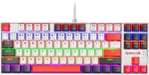 [REDK552] Redragon Teclado mecánico para juegos K552, compacto de 87 teclas