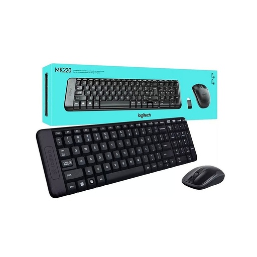 [MK220] COMBO TECLADO MOUSE INALAMBRICO MK220 LOGITECH