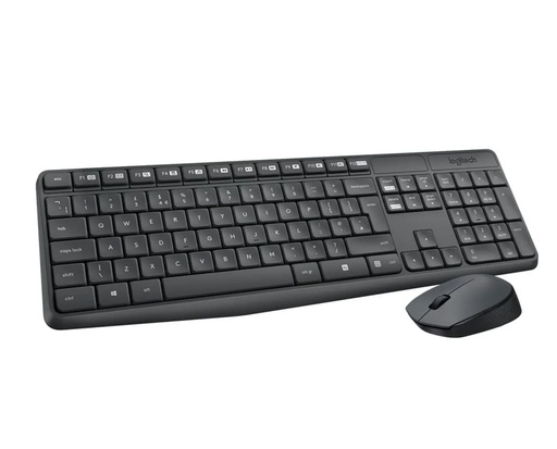 [MK235] Combo Inalámbrico Teclado y Mouse Logitech Mk235 Gris oscuro