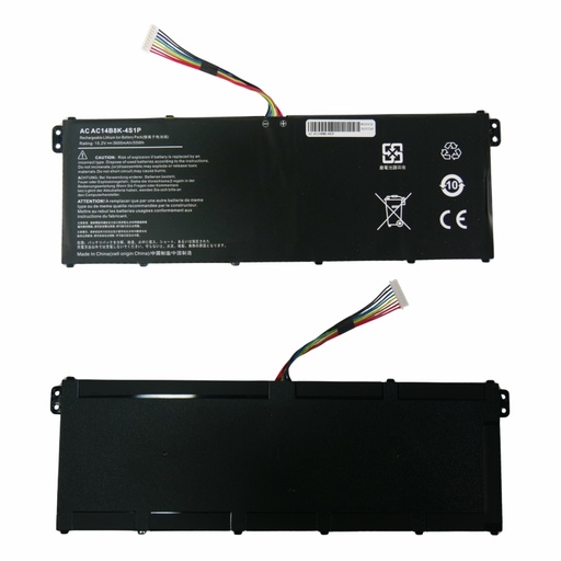 [A02100] Bateria ACER AC14B3K AC14B18J E3-111 E3-112-C30G V3-111 (15.2 v) (17.2 v)